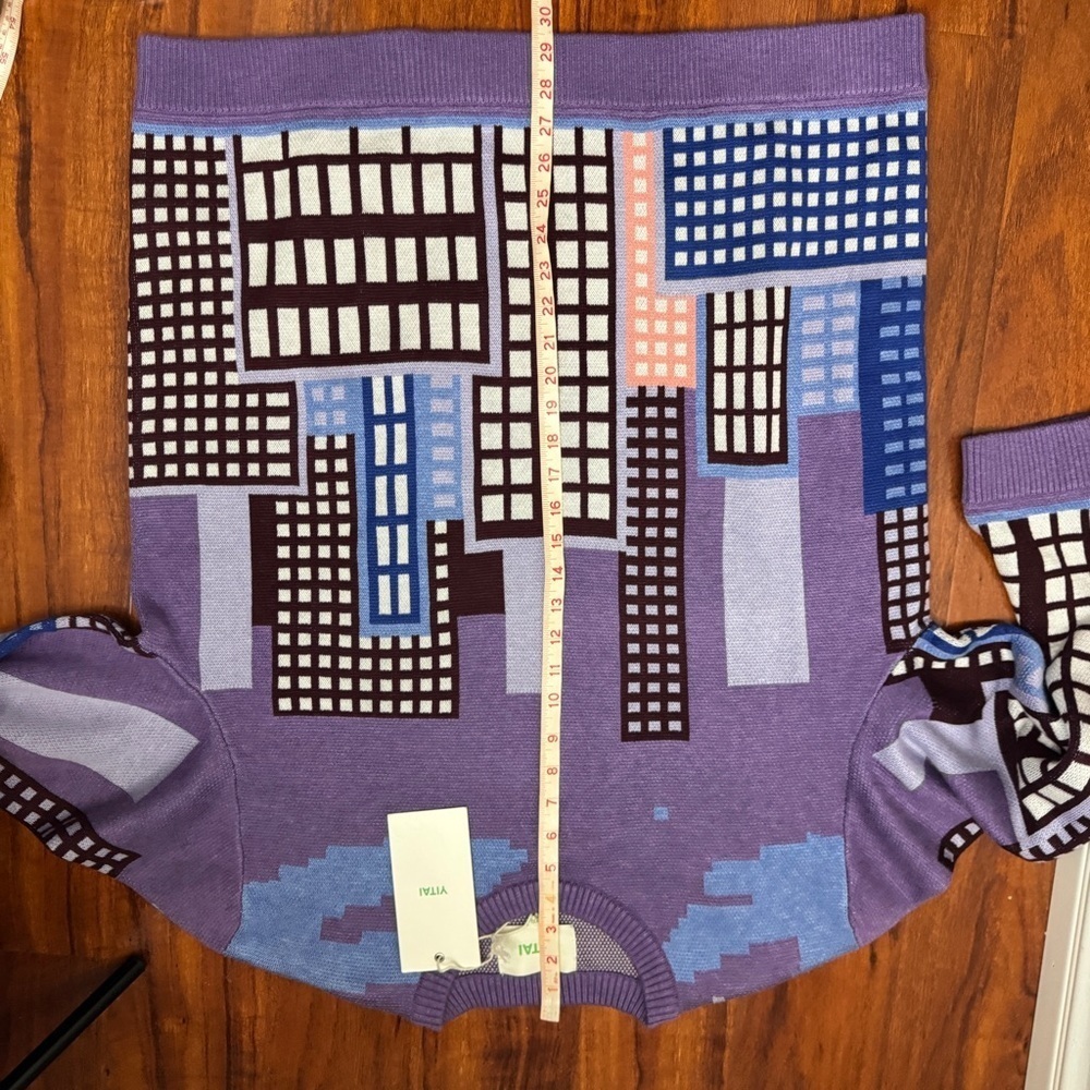 Yitai Dusk Skyline Knit Jumper Sweater Size XXL - Picture 9 of 10